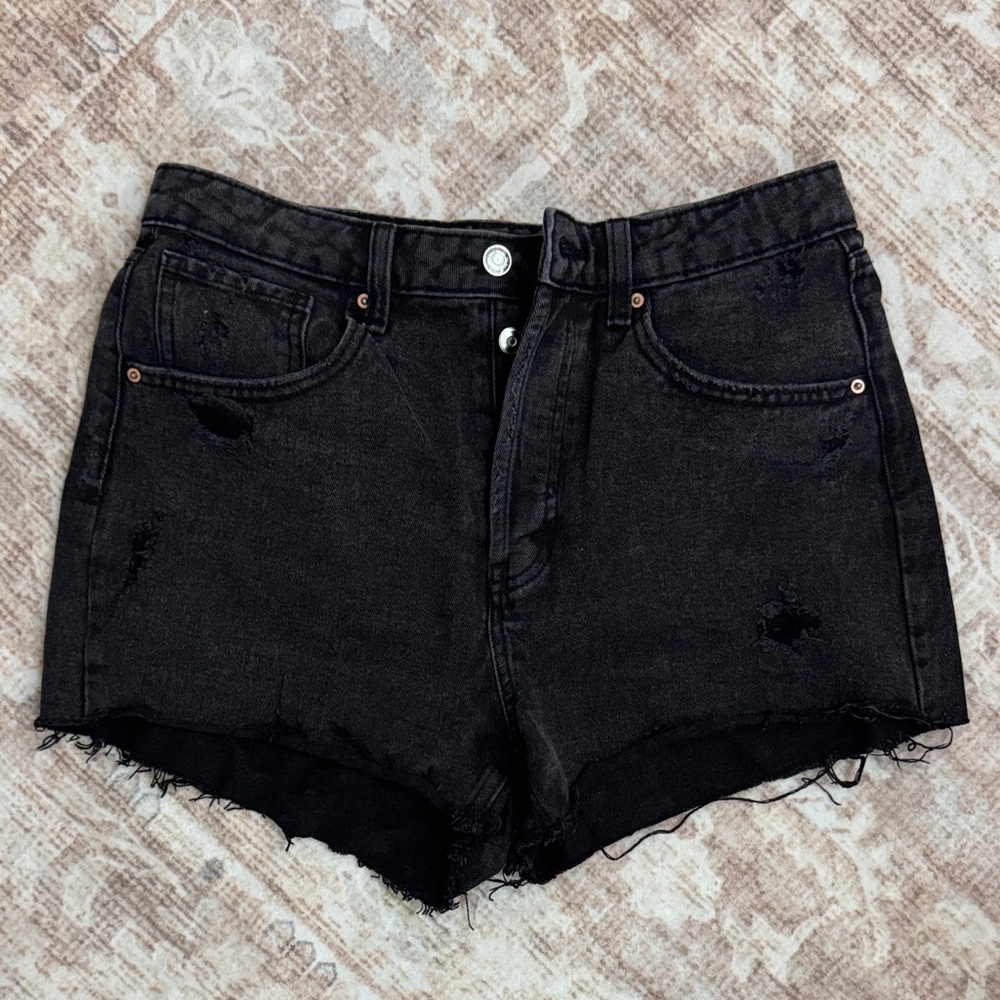 Wild Fable Distressed Black Jean Shorts